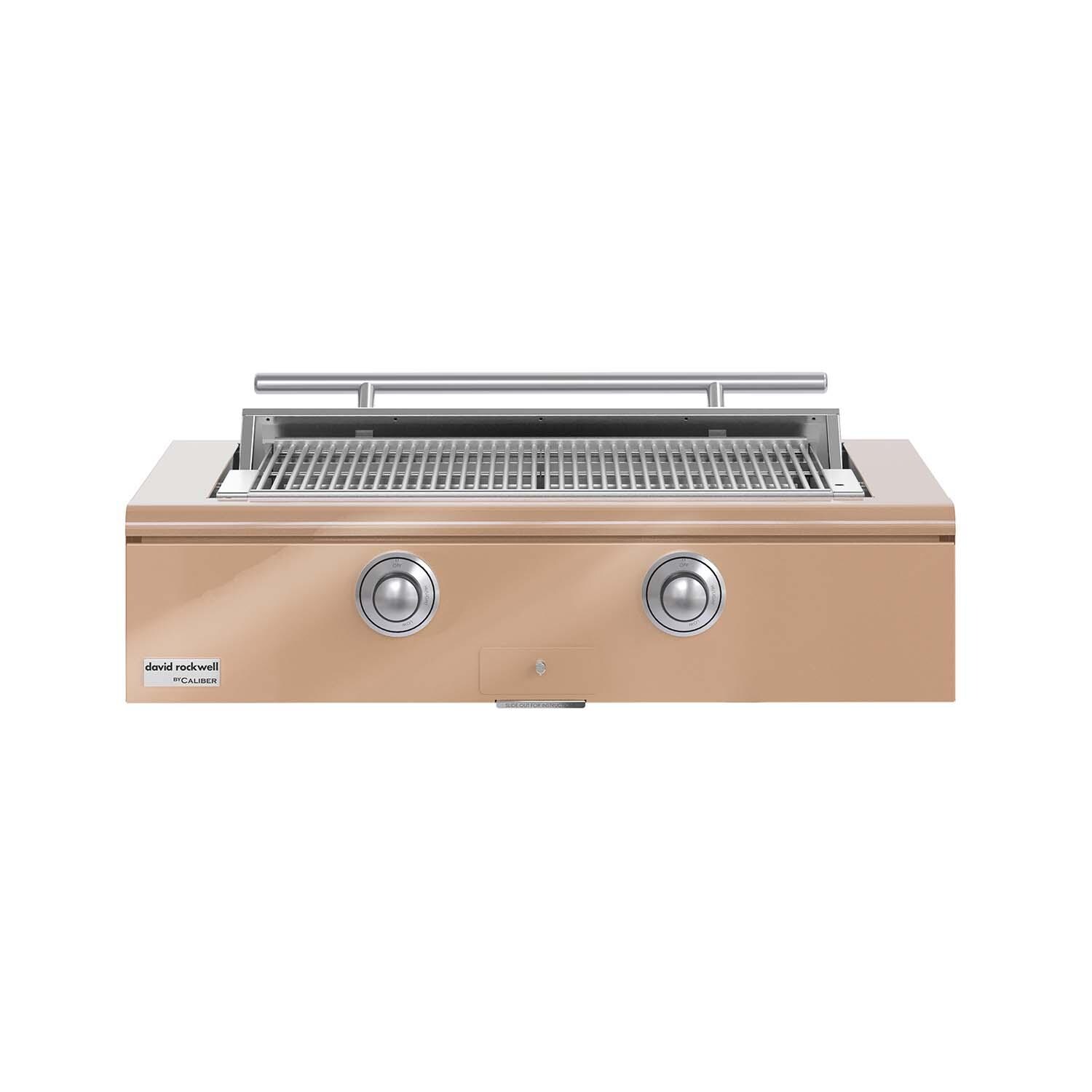 Caliber CRG-42BL00-A-179-H04 42-in Propane Built-In Rockwell Grill - Champagne w/ Stainless Steel Hardware - White Background thumbnail