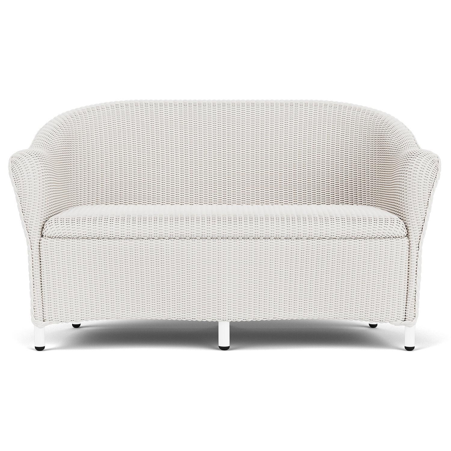 Lloyd Flanders Reflections 3-Piece Seating Set W/ Lounge Chairs in White Finish - Loveseat Front thumbnail