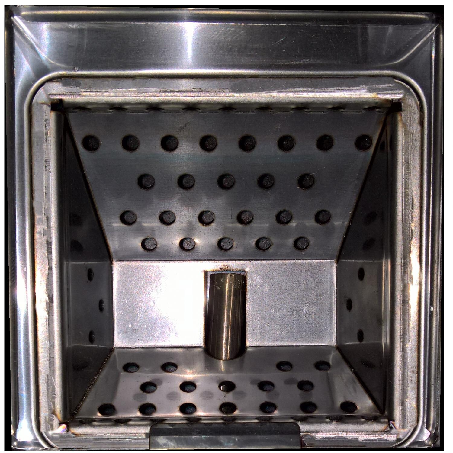 Smoke-N-Hot Stainless Steel Outdoor Pellet Pizza Oven Cooking Center - Stainless Steel Burn Pot thumbnail