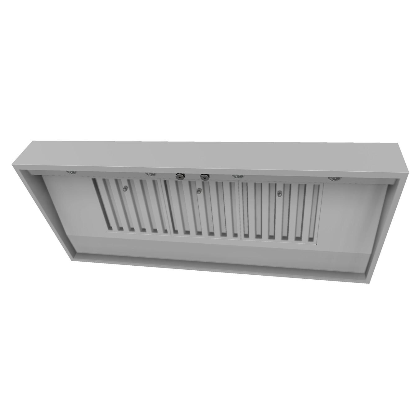 Vent-A-Hood PRH18-M54x30 SS 54-Inch 630 CFM M-Line Outdoor Vent Hood & Duct Cover for 8 ft Ceilings - From Below thumbnail