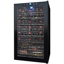 VinoTemp 34-Bottle Wine Varietal Cellar - Glass Door / Black Cabinet - VT-34 TSWV image