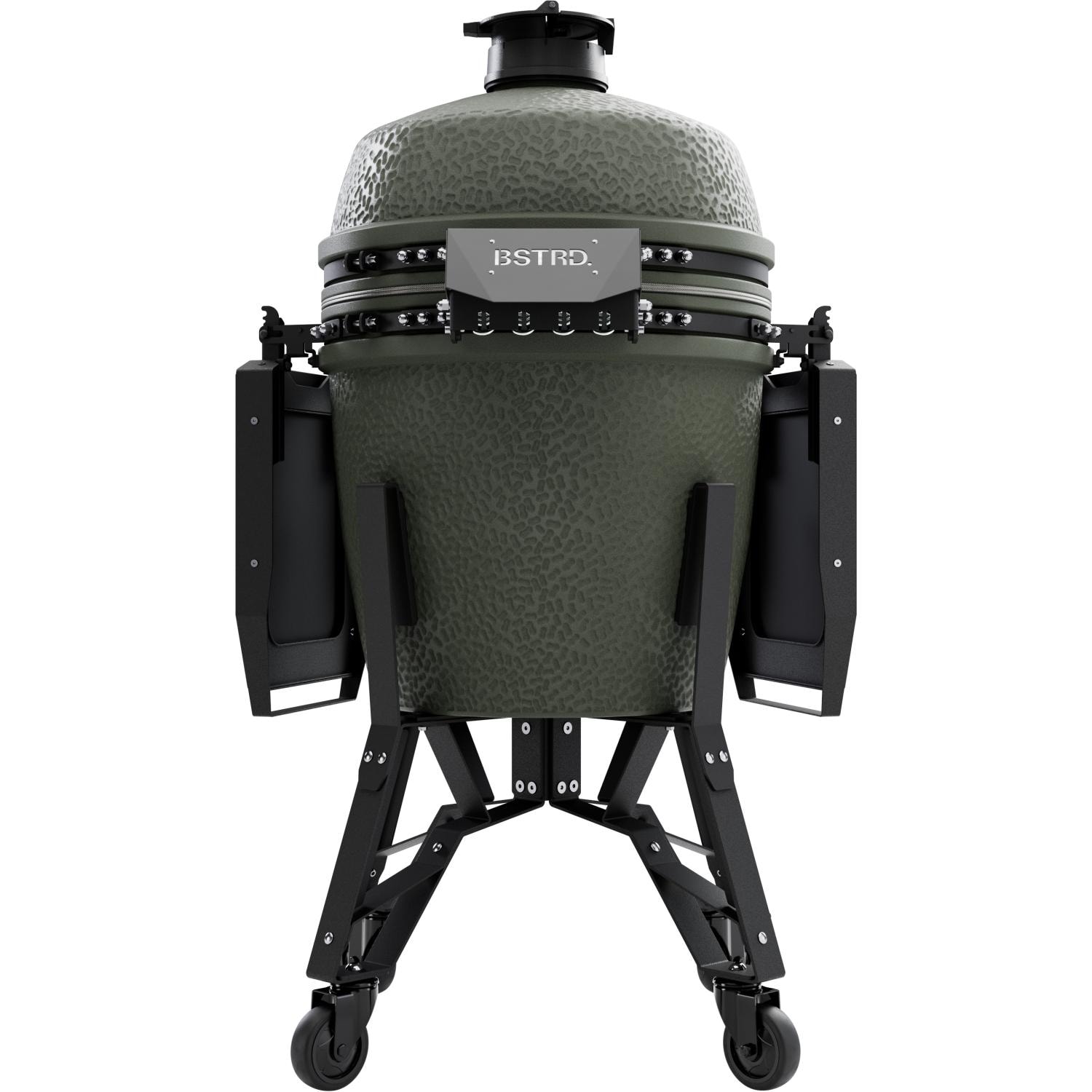 BSTRD.PRO BP301A-USA Large Complete Kamado Grill in Alpine Green - Back - White Background thumbnail