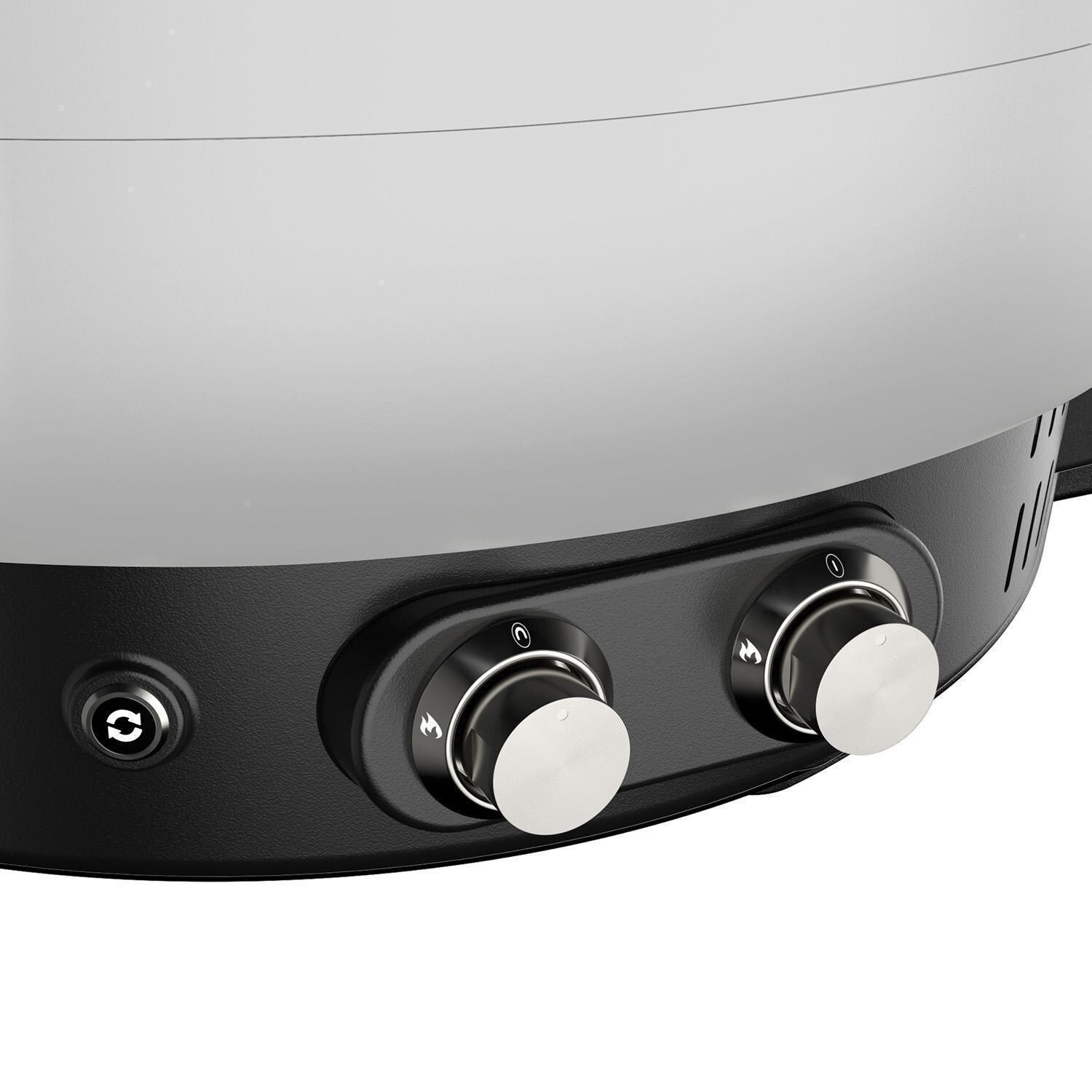 Everdure EKILN2SUSNG 2-Burner KILN Pizza Oven - Stone - Controls - Detail thumbnail