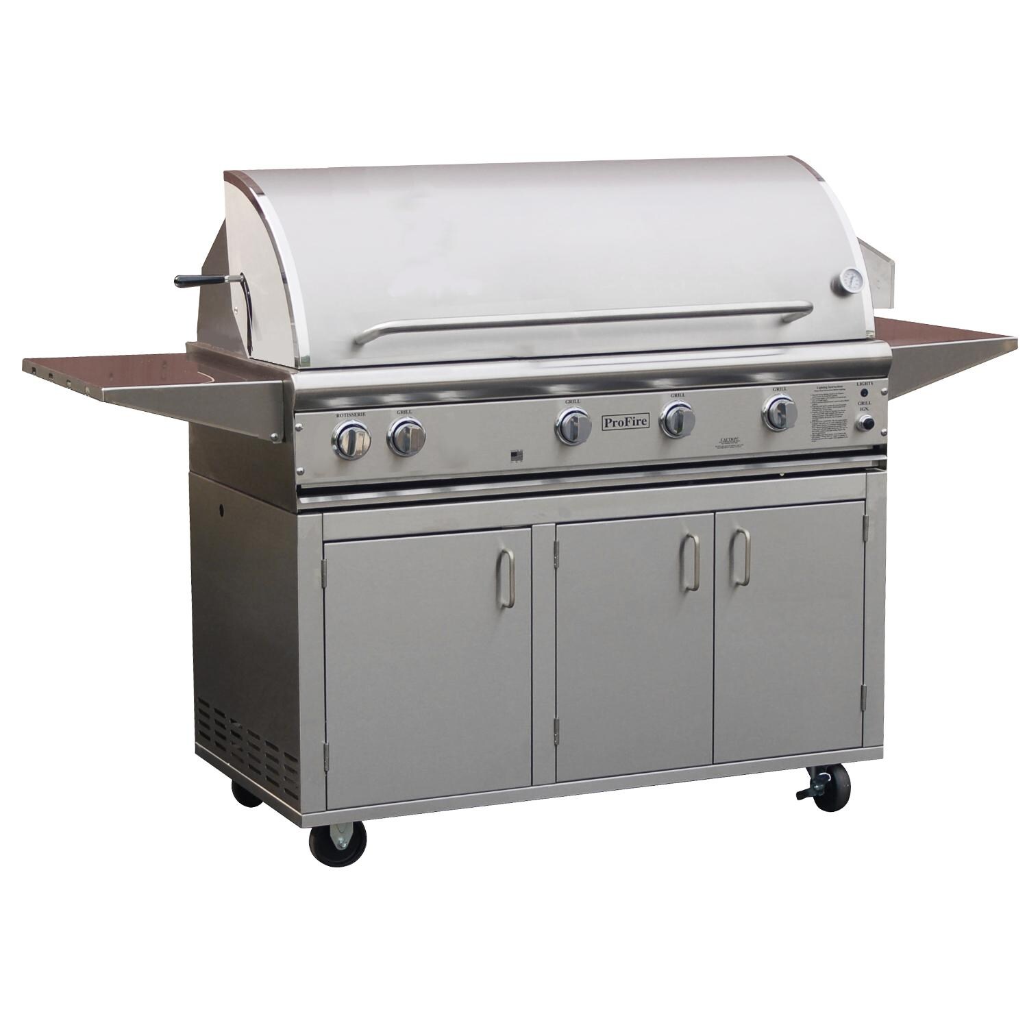 ProFire Professional Deluxe Series 48-Inch Natural Gas Grill With Rotisserie