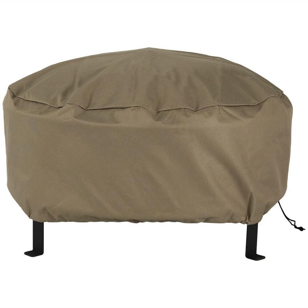 Ultimate Patio 36-Inch Heavy Duty Round Khaki Fire Pit Cover thumbnail