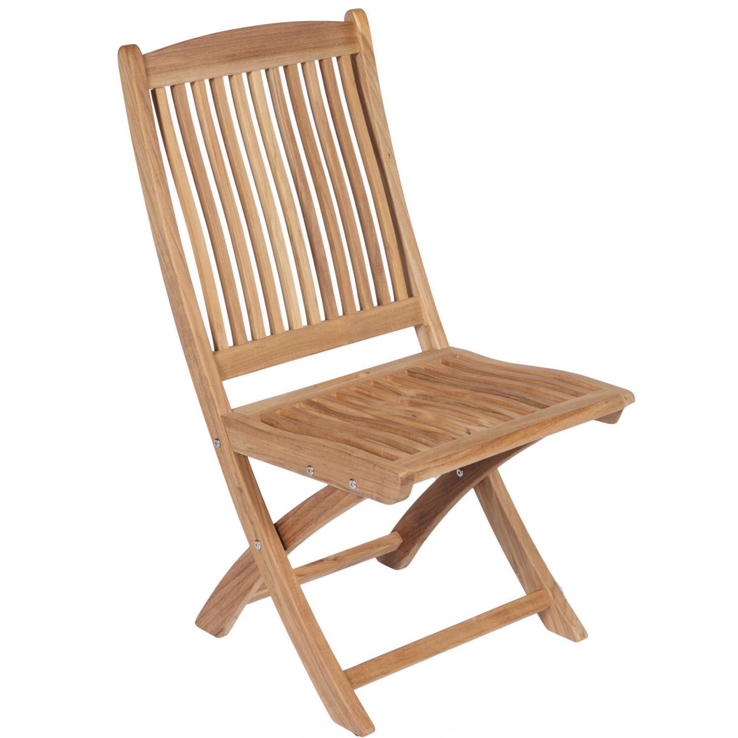 Royal Teak Collection Sailor Teak Folding Side Chair thumbnail