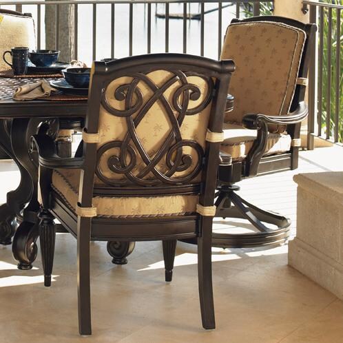 Tommy Bahama 3190-13SR Kingstown Sedona Aluminum Patio Dining Arm Chair and Swivel Rocker Dining Arm Chair thumbnail