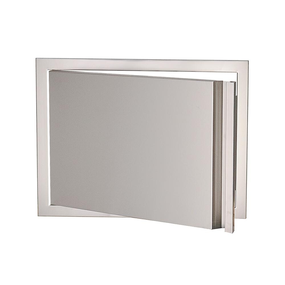 RCS VDH1SCL Valiant Soft Close Left Hinge Horizontal Door - Wide Open - White Background thumbnail