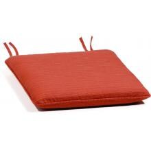 Sunbrella Dupione Papaya Medium Outdoor Replacement Seat Cushion W/ Knife Edge By Oxford Garden image