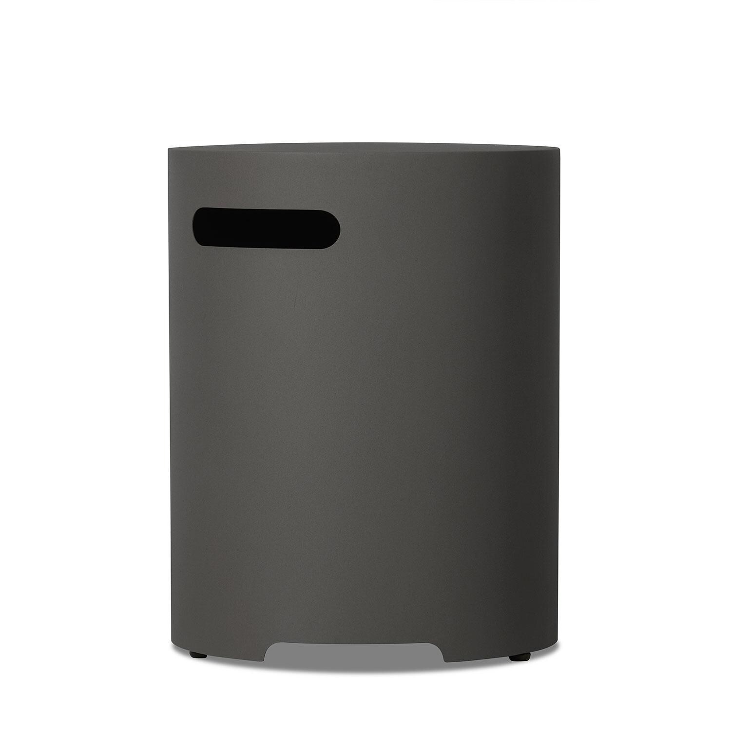 20-in Round Metal Propane Tank Cover in Weathered Slate by Lakeview Outdoor Designs - Side - White Background thumbnail