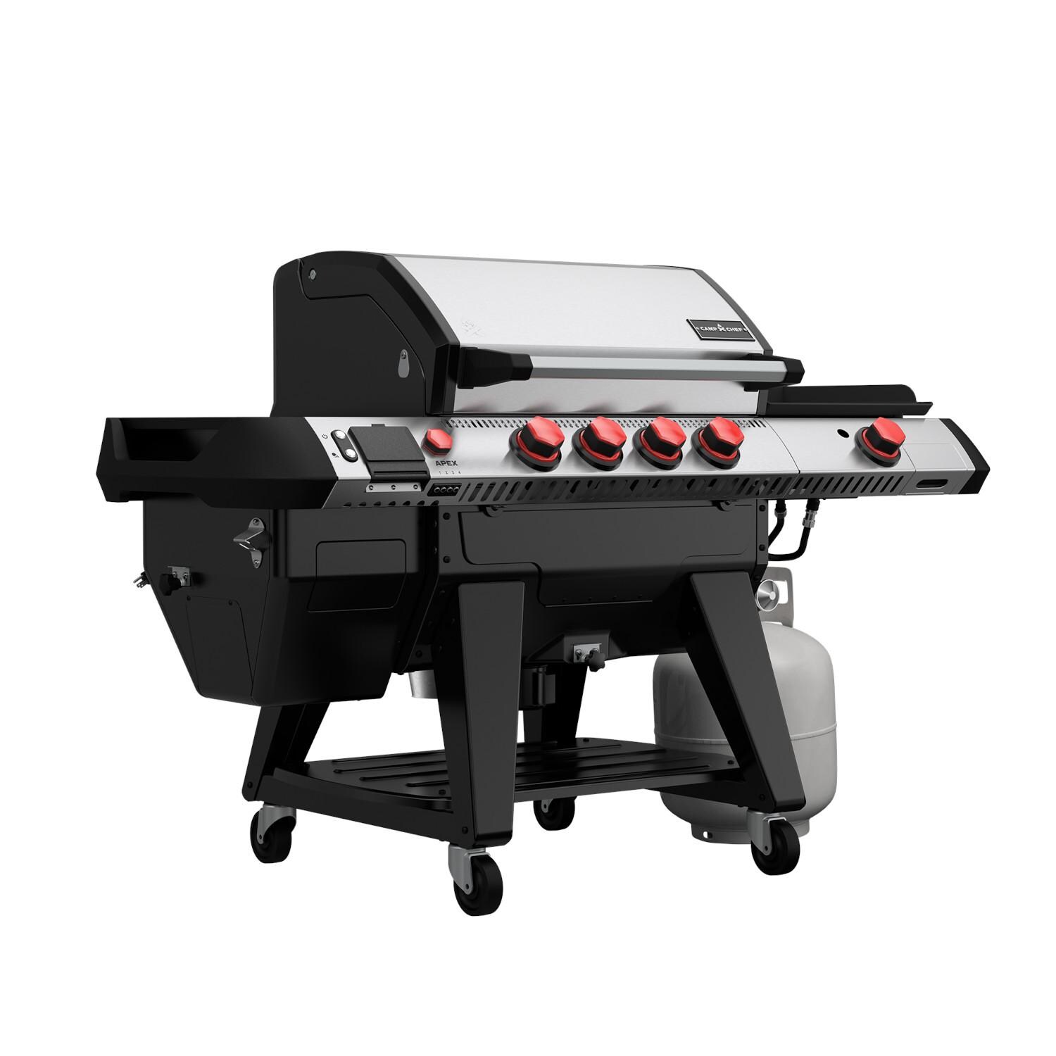 Camp Chef PG24HGSK Apex 24-Inch Pellet Grill W/ Gas Kit and Sidekick - Left Side thumbnail