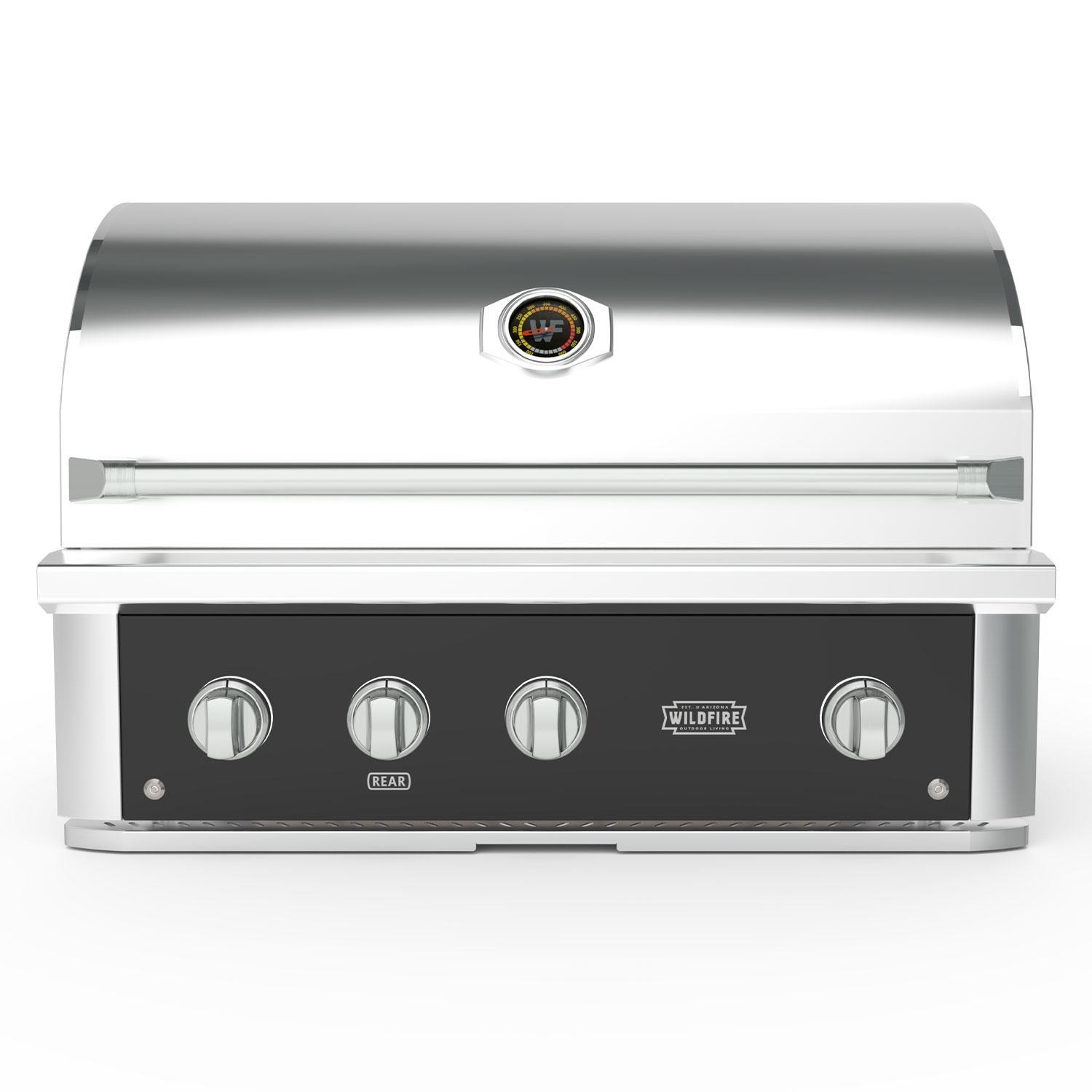 Wildfire Outdoor Living Wildfire Ranch Pro 36-in 3 Burner Black 304 SS Propane Grill w/ Brushed Stainless Handle & Knobs