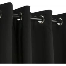 Sunbrella Outdoor Curtain With Grommets By Hatteras Outdoors - 50 X 84 Inch - Black image
