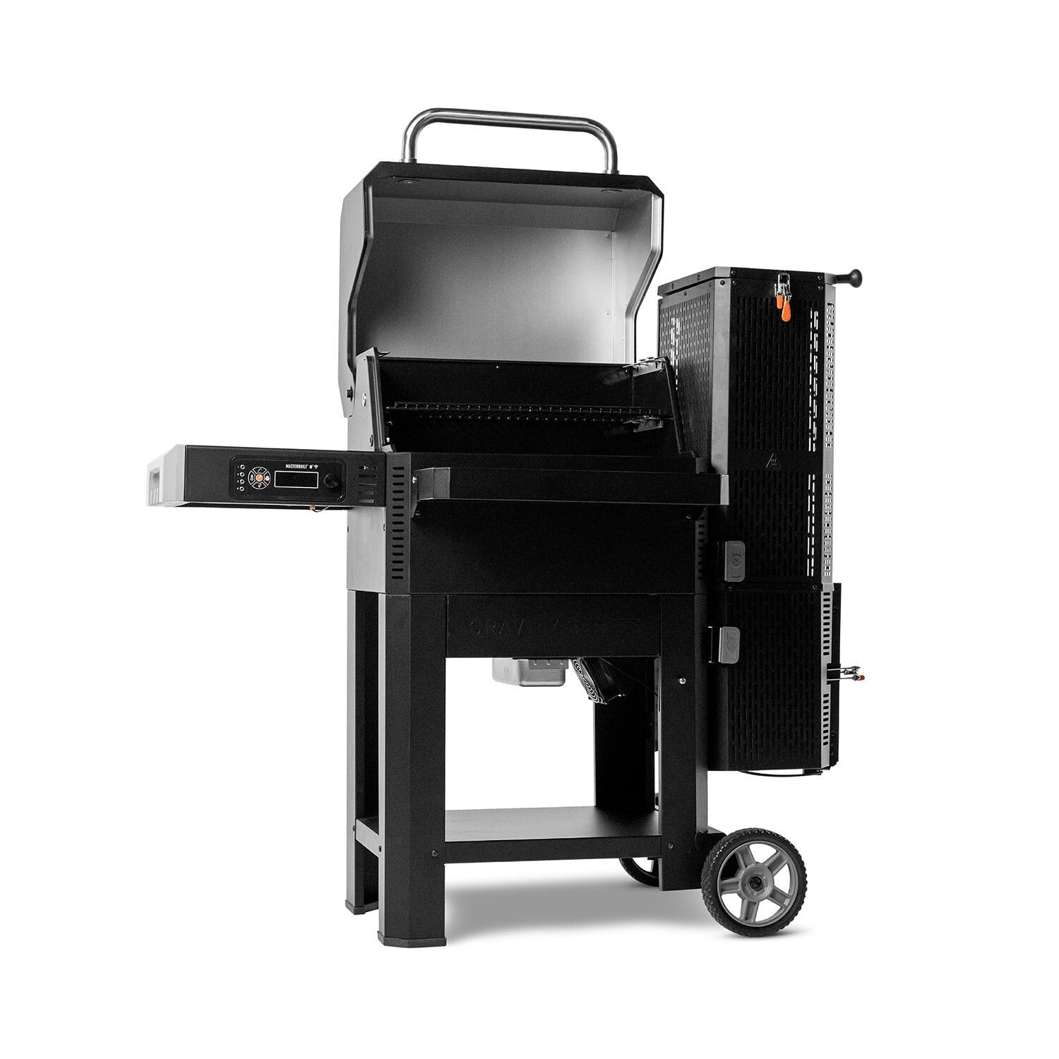 Masterbuilt MB20041023 Gravity Series 600 Digital Charcoal Grill + Smoker - Angle Right - White Background thumbnail