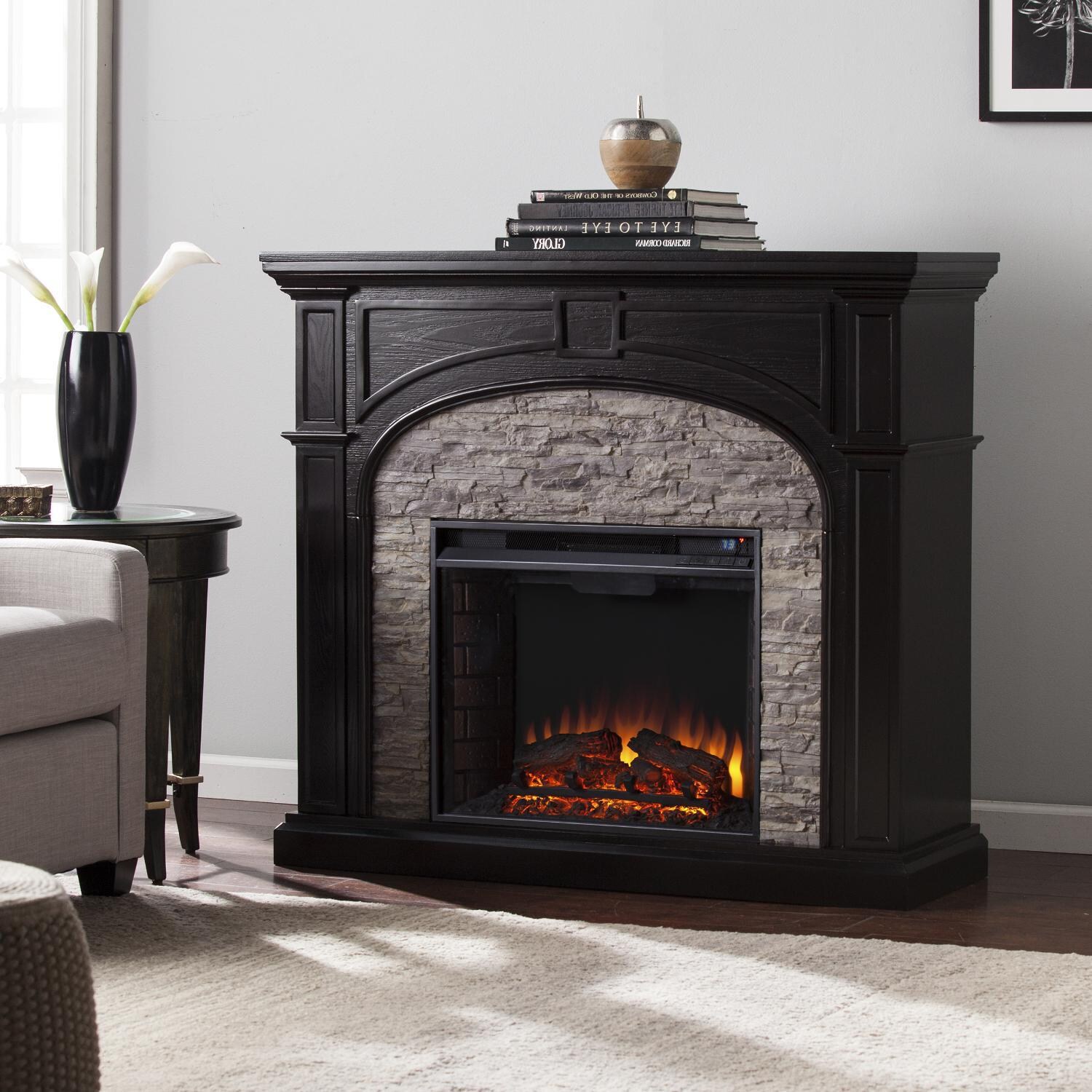 Southern Enterprises Tanaya 45-Inch Electric Fireplace ...