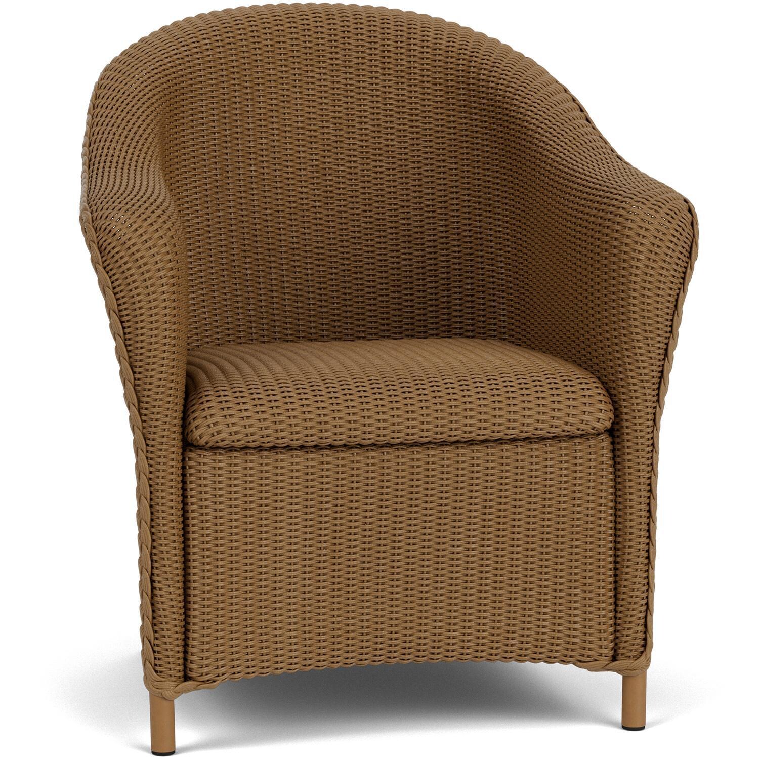 Lloyd Flanders Reflections Dining Armchair W/ Padded Seat in Hickory Finish - Angled thumbnail