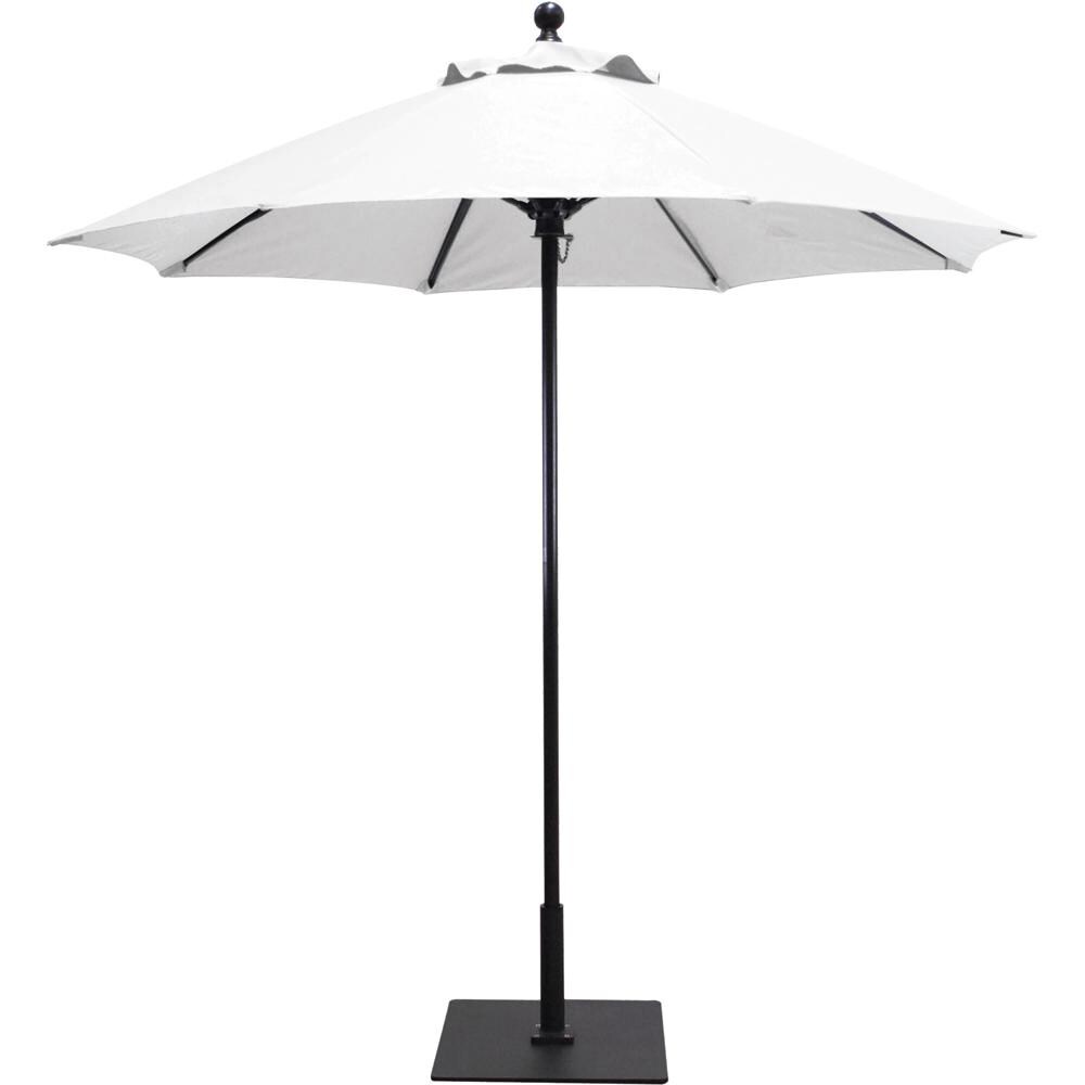 Galtech 7.5 Ft. Octagonal Aluminum Patio Market Umbrella W/ Push Lift - Antique Bronze Frame W/ Sunbrella Canvas Natural Canopy