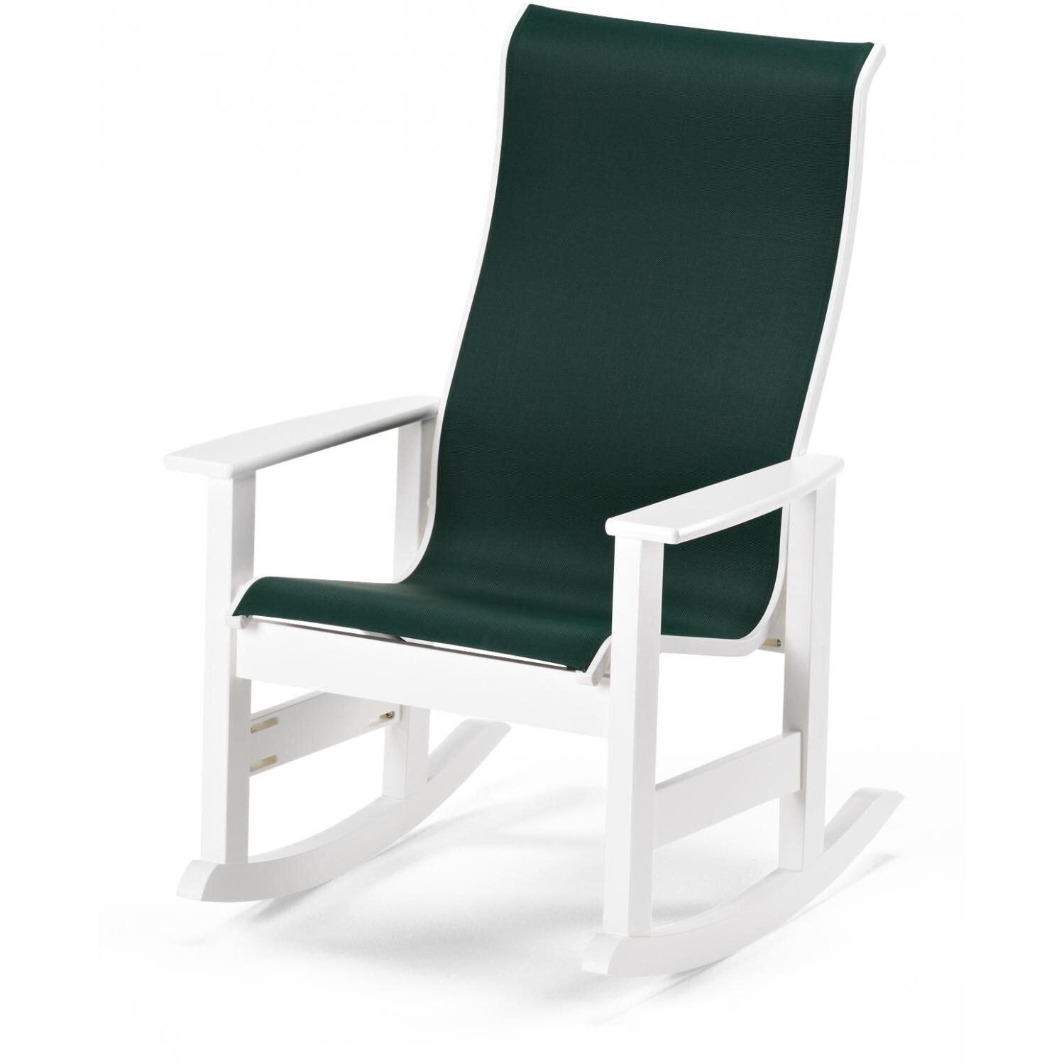 Leeward Supreme MGP Patio Rocking Chair With Sling Seating By Telescope Casual