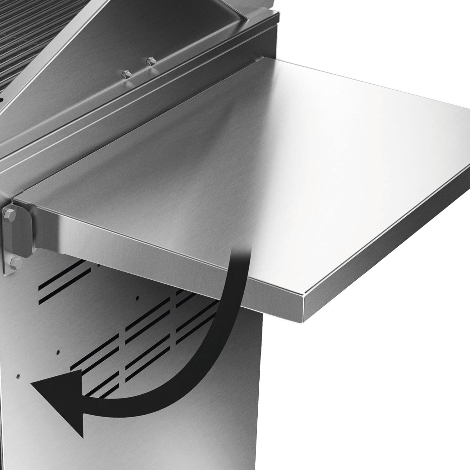 DCS Stainless Steel Side Shelf For DCS 30-Inch DCS CSS Cart - Fold Down Detail thumbnail