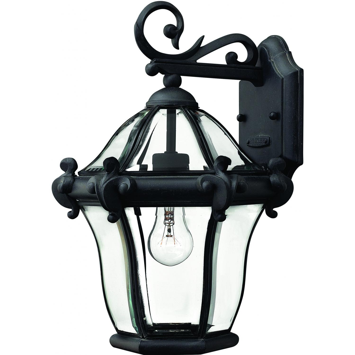 Hinkley Lighting San Clemente 2440MB 60W One Light Outdoor Wall Lantern - Museum Black thumbnail