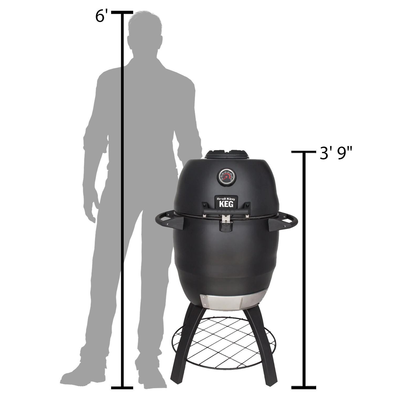 Broil King 911050 Keg 2000 Steel Charcoal Kamado Grill - Scale for Size thumbnail