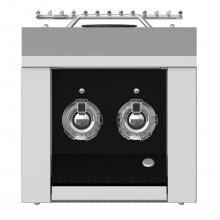 Aspire By Hestan Built-In Natural Gas Double Side Burner - Stealth - AEB122-NG-BK image