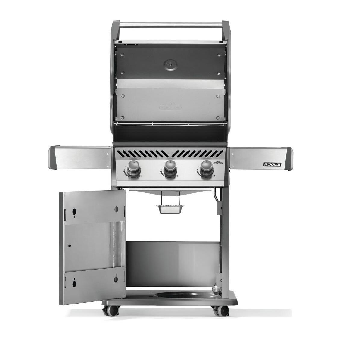 Napoleon R425PSS-2 Rogue 425 3-Burner Propane Grill - Open - White Background thumbnail
