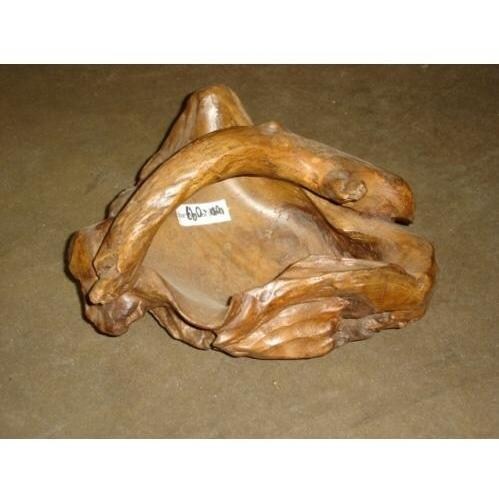 Groovystuff Teak Wood Root Basket - WA-093