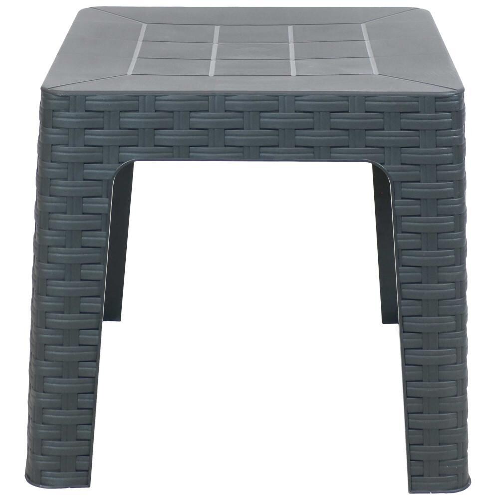 Ultimate Patio 18-Inch Square Patio Side Table - Single Table Front View thumbnail