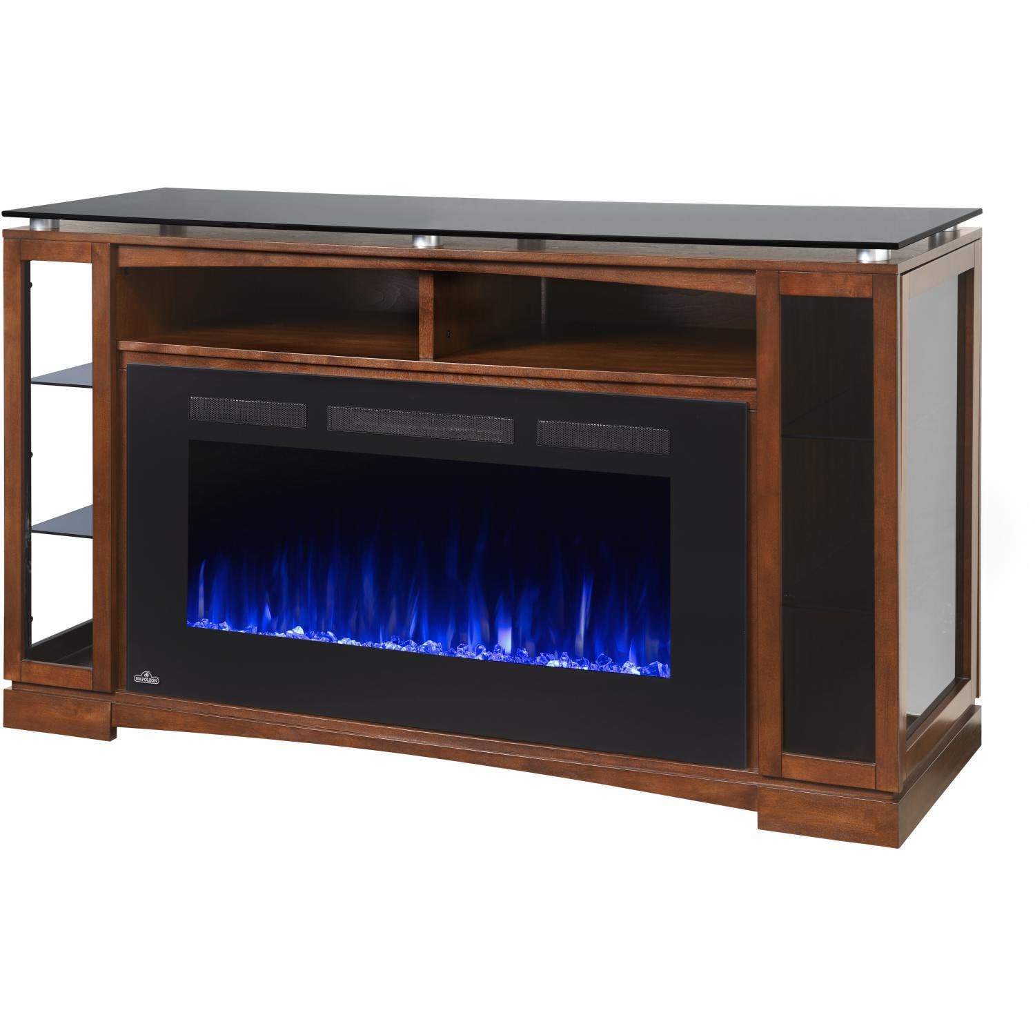 Napoleon Shelton 60Inch Electric Fireplace Media Console with 42Inch Allure Phantom Firebox