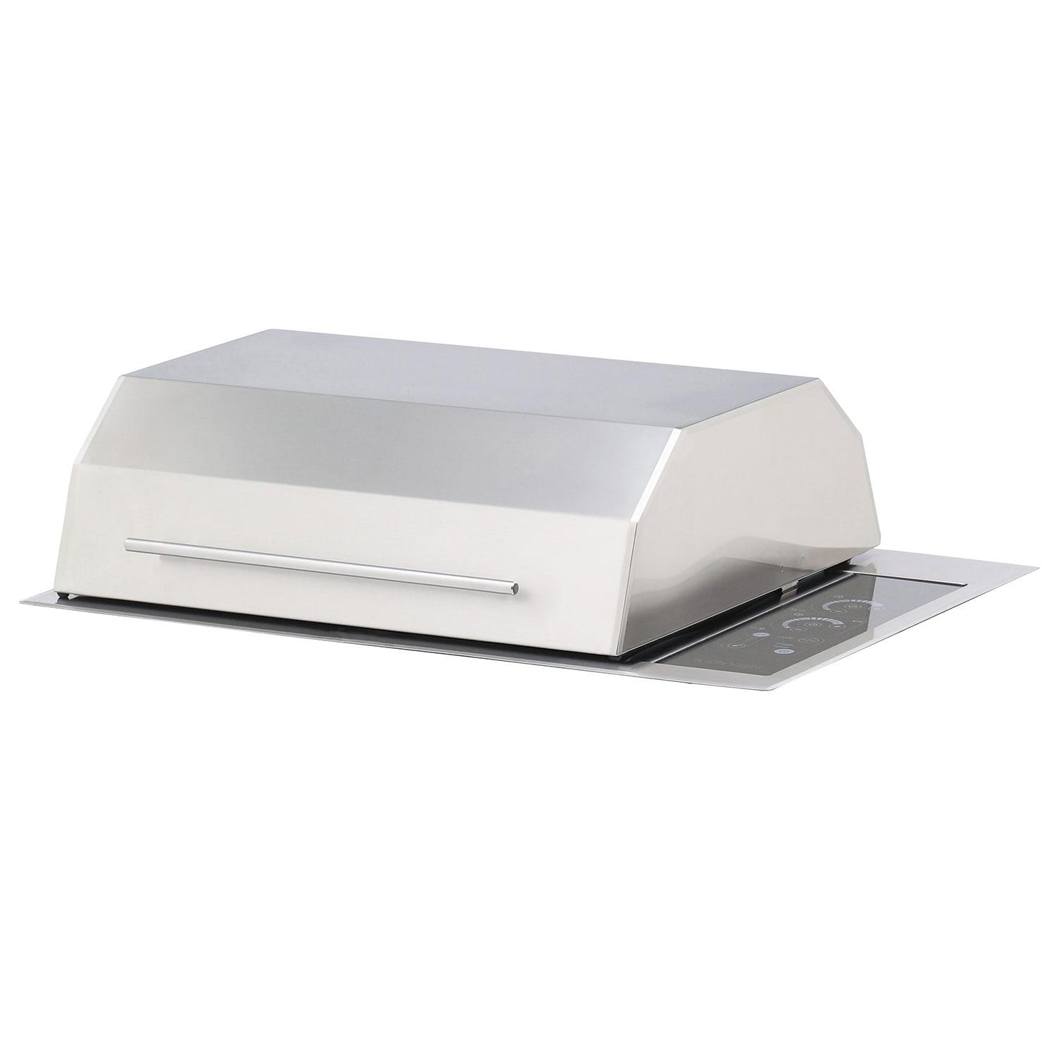 Kenyon Texan Two Zone Built-In 240V Electric Grill - No Mounting Holes - Single Lid - Angled thumbnail