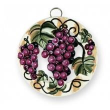 Old Dutch Hand Painted Round Grapevine Trivet image