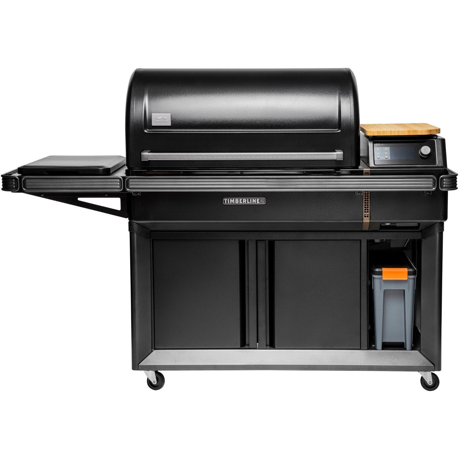 Traeger TBB01RLG Timberline XL Wood Pellet Grill - StayDry Pellet Bin Placed Under Hopper - WhiteBackground thumbnail