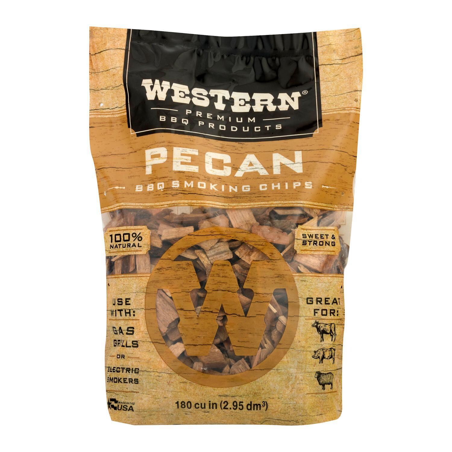 Western 78076 Pecan Smoking Chips (180 Cu. In) - White Background thumbnail