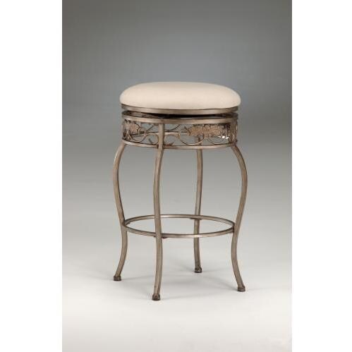 Hillsdale Bordeaux 30 Inch Backless Swivel Bar Stool - Bronze Pewter