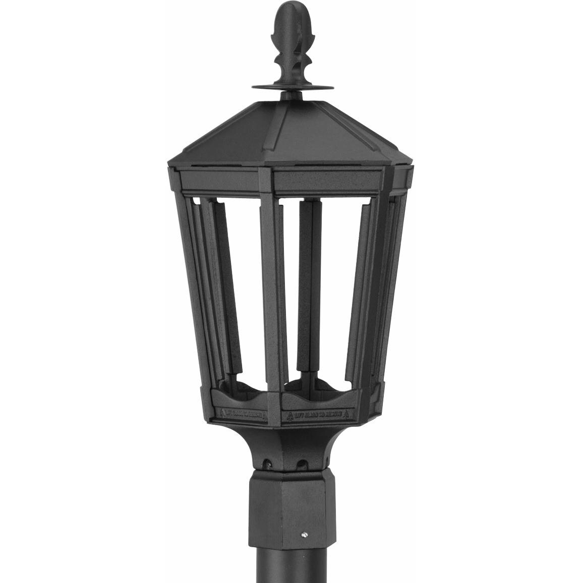 American Gas Lamp Works GL1000 Cast Aluminum Manual Ignition Natural Gas Light With Open Flame Burner For Post Mount