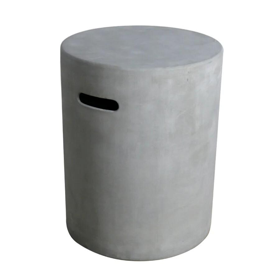 Elementi Round Propane Tank Cover in Dark Gray