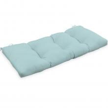 Sunbrella Canvas Glacier Small Outdoor Replacement Bench Cushion By BBQGuys image