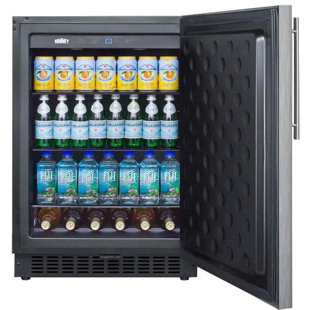 Summit 4.6 Cu. Ft. Built-In / Freestanding Refrigerator - Stainless Steel - Full thumbnail