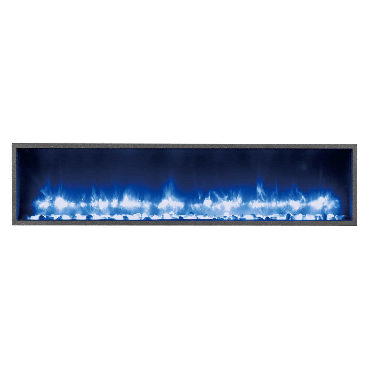 Dynasty 55-Inch Built-In Electric Fireplace - Blue thumbnail