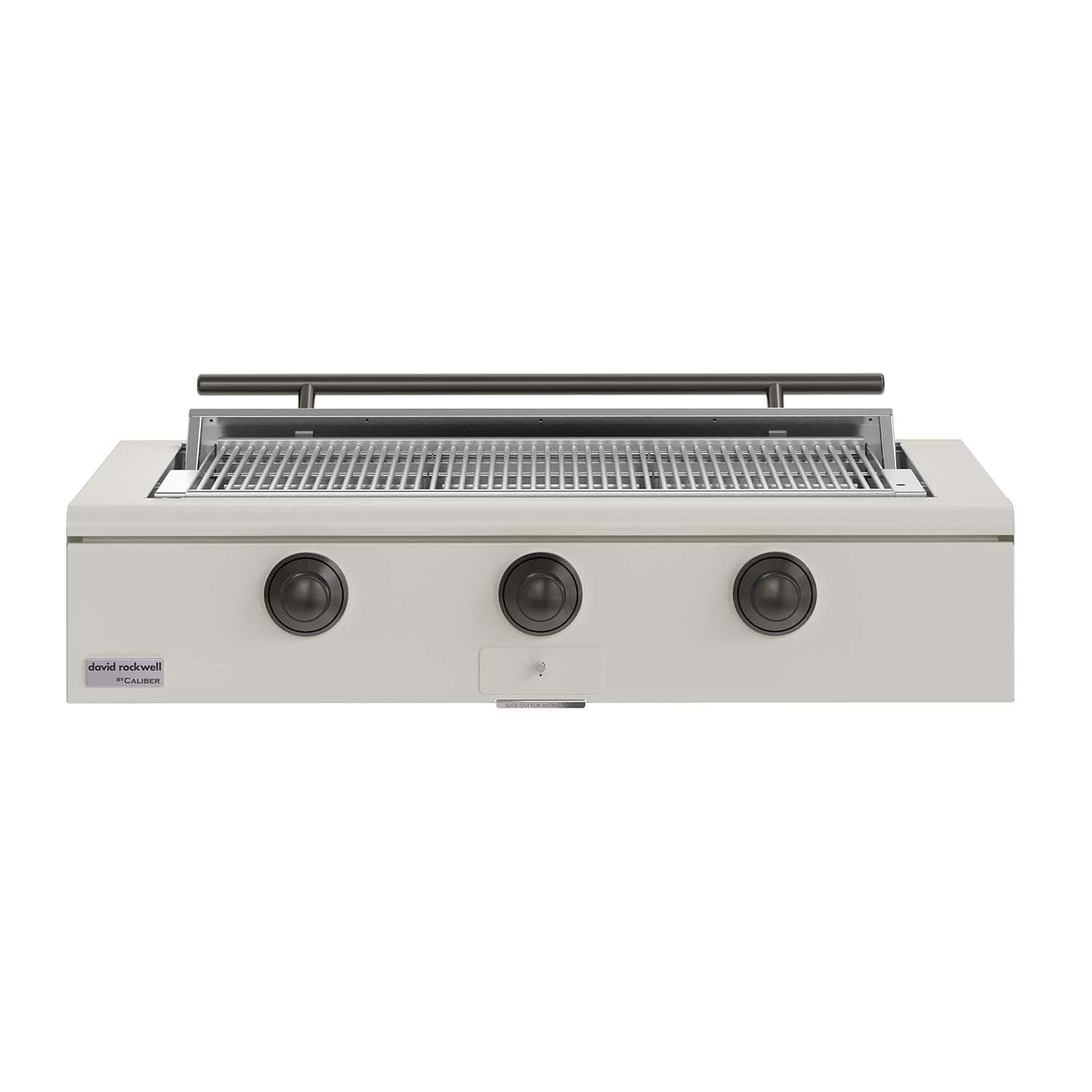 Caliber 48-in Natural Gas Built-In Rockwell Grill - Antique White w/ Pewter Hardware - CRG-48BN00-A-050-H05
