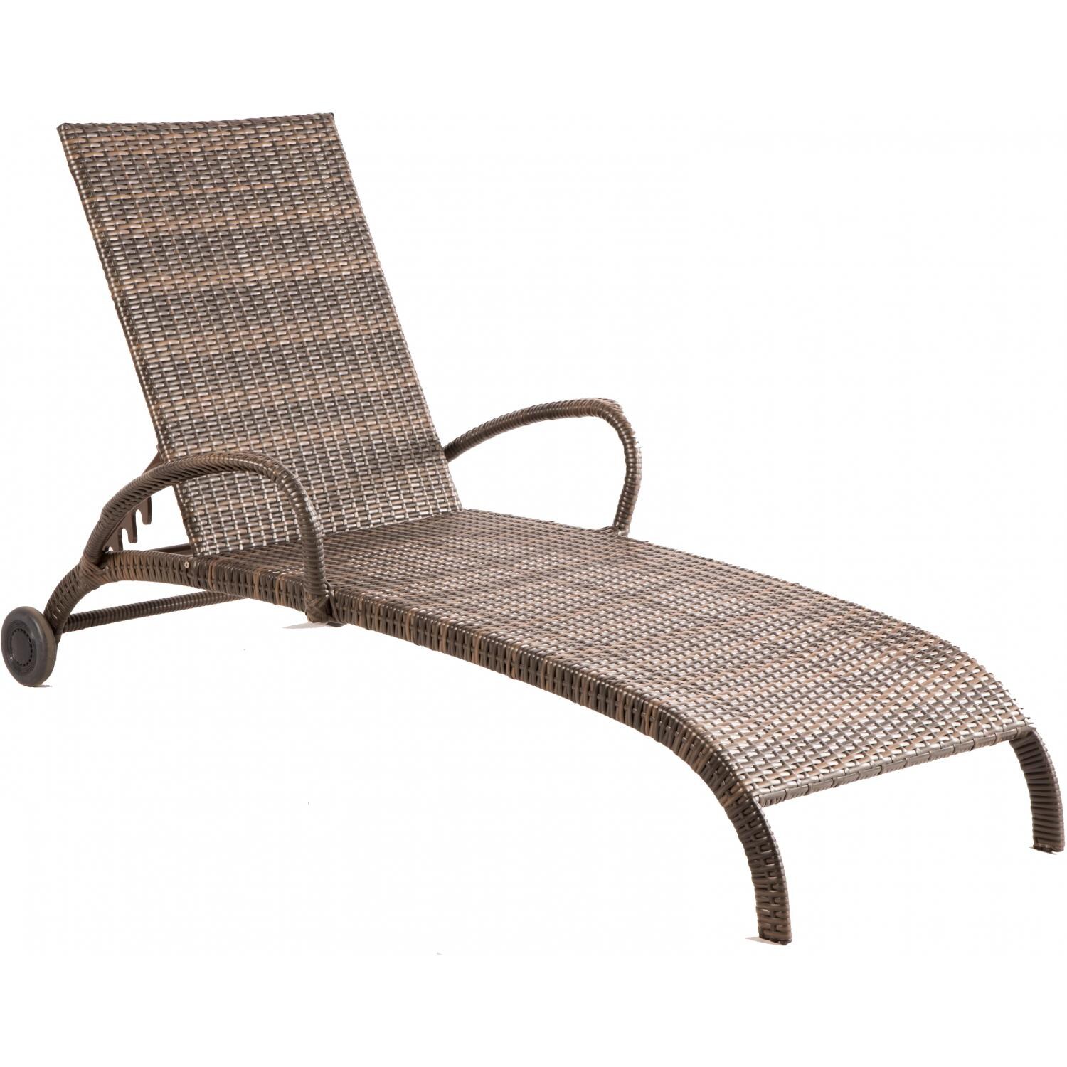 Alfresco Home Tutto All Weather Wicker Chaise Lounge thumbnail
