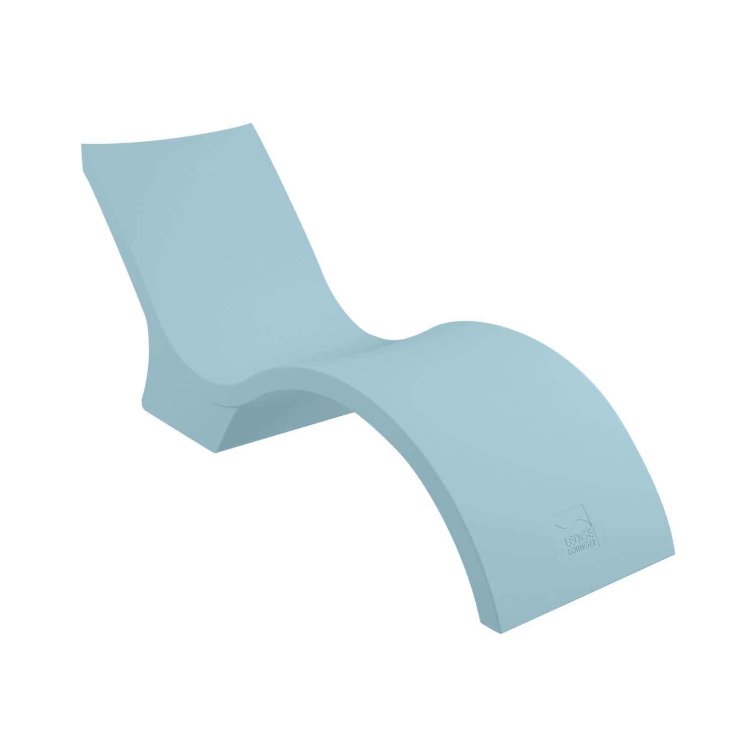 Ledge Lounger Signature Polyresin Deep In Pool Chaise Lounge in Frost by - LL-SG-CD-FS