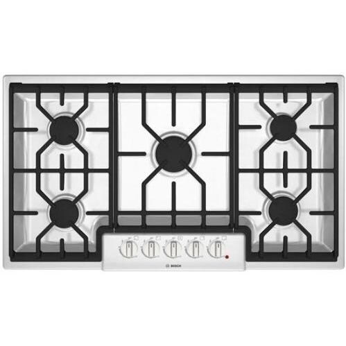 Bosch NGM Series Gas Cooktop, 36 Inch - White