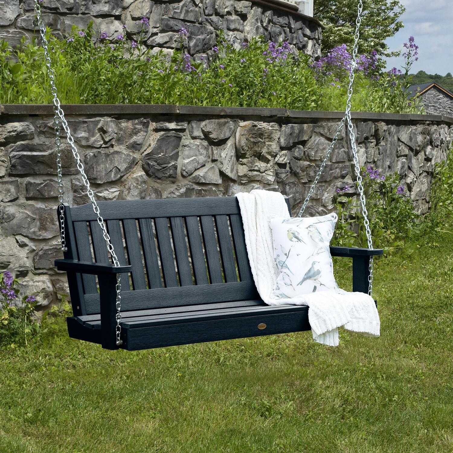 Lakeview Hart Lane Porch Swing - 4ft - Federal Blue
