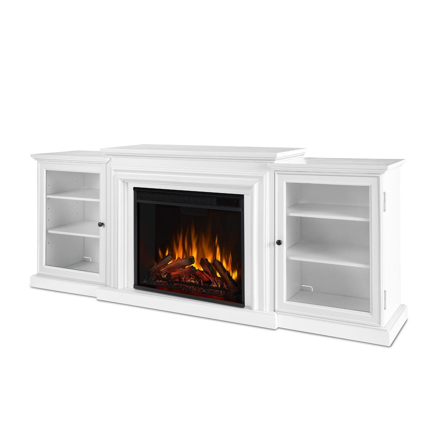 Real Flame - 7740E-W - Frederick 72-Inch Electric Fireplace Entertainment Center - White - Front thumbnail