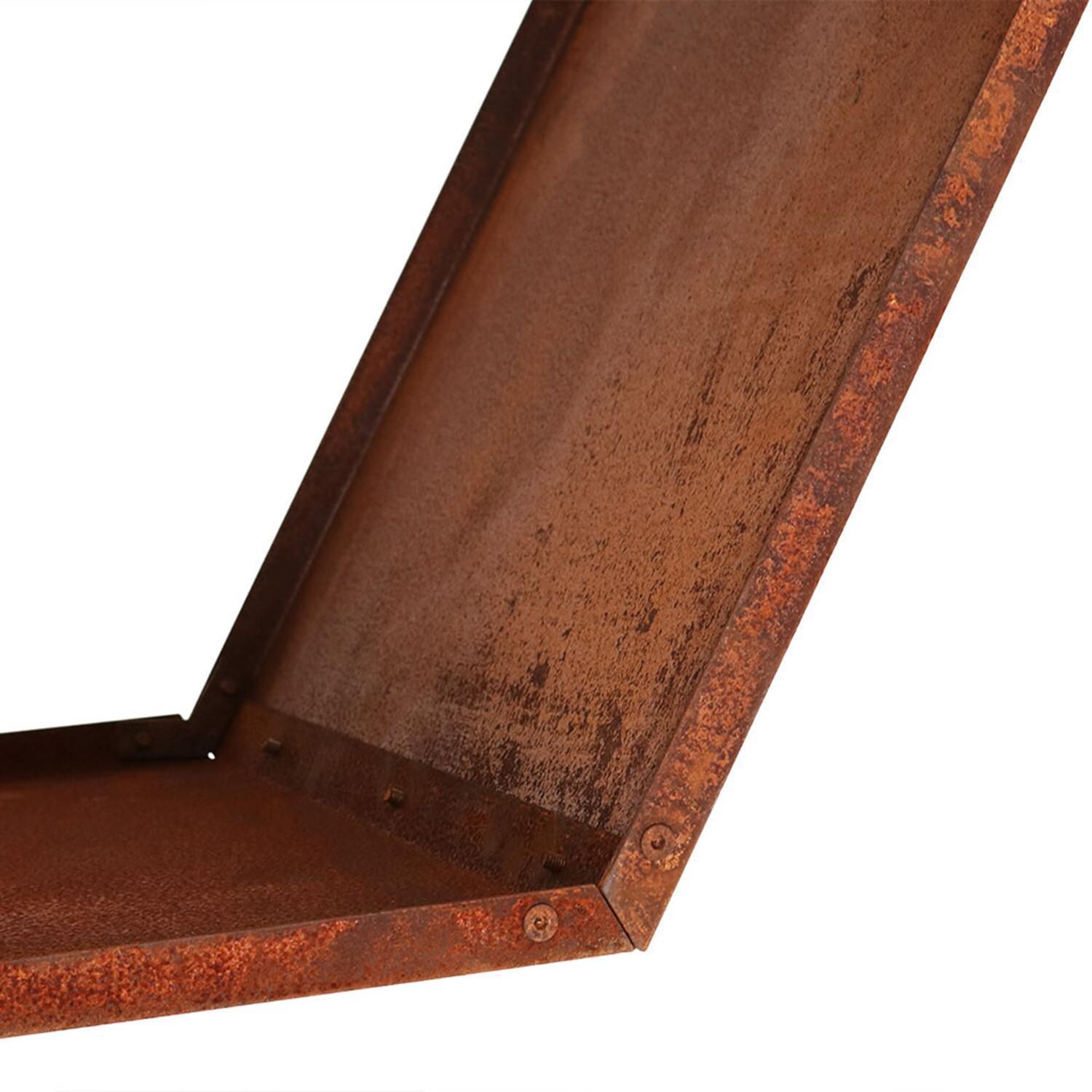 Ultimate Patio SC-RCM-LG789 Hexagon Rustic Honeycomb Log Rack - 30-Inch - Base Angle View thumbnail