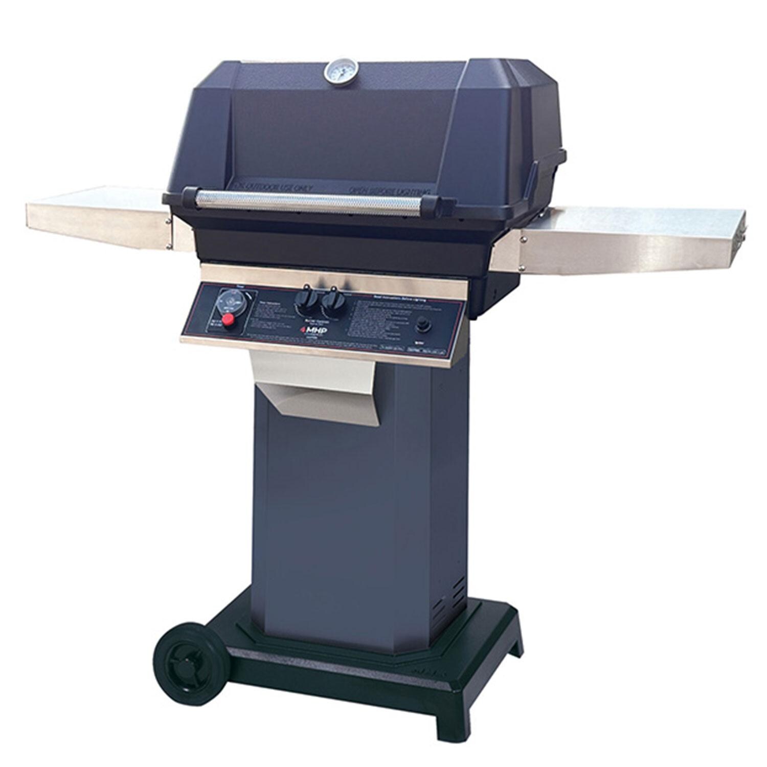 MHP Propane Timer Grill w/ Chicago Blues Grill Column & Portable Base - Display - White Background thumbnail