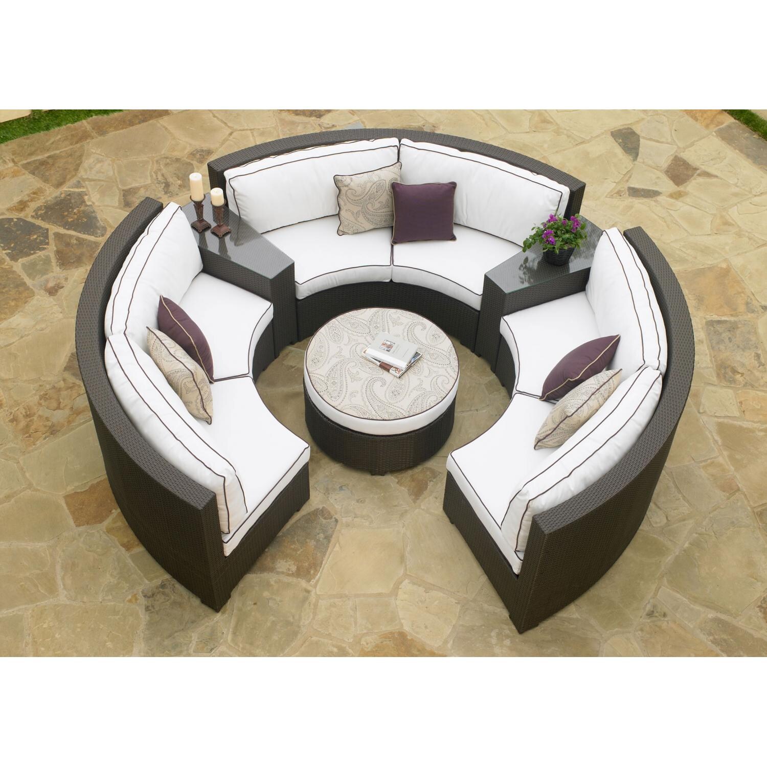 North Cape Melrose 6 Pc Patio Sectional Set Ultimate North Cape Melrose 6 Pc Patio Sectional Set