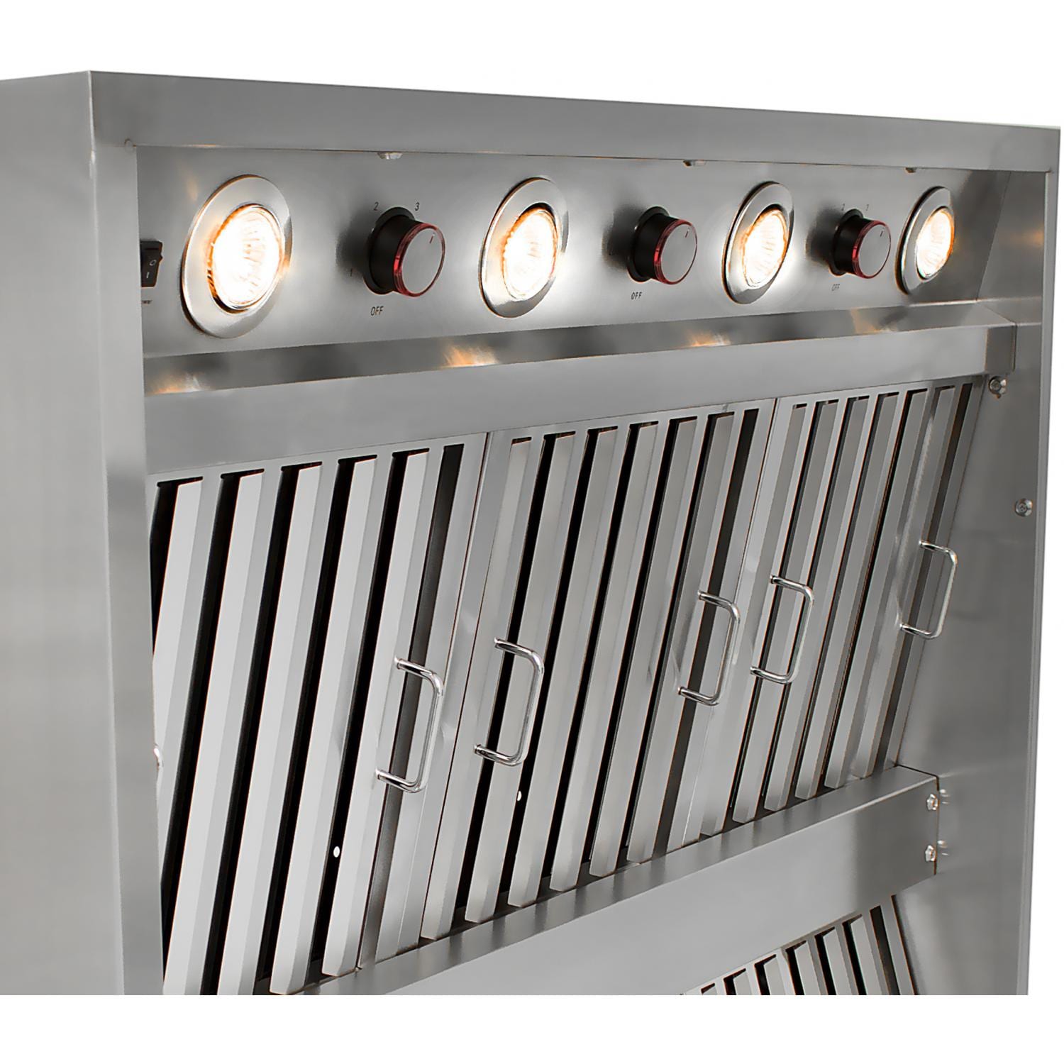 Blaze 42Inch Stainless Steel Outdoor Vent Hood 2000 CFM BLZWVH42